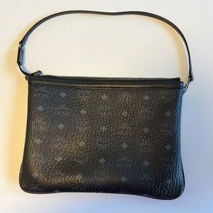 MCM Liz Visetos Pouch in Black